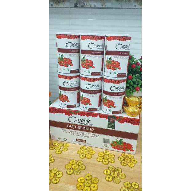 KỶ TỬ SẤY  HỮU CƠ ORGANIC TRADITION MỸ HỘP 454G