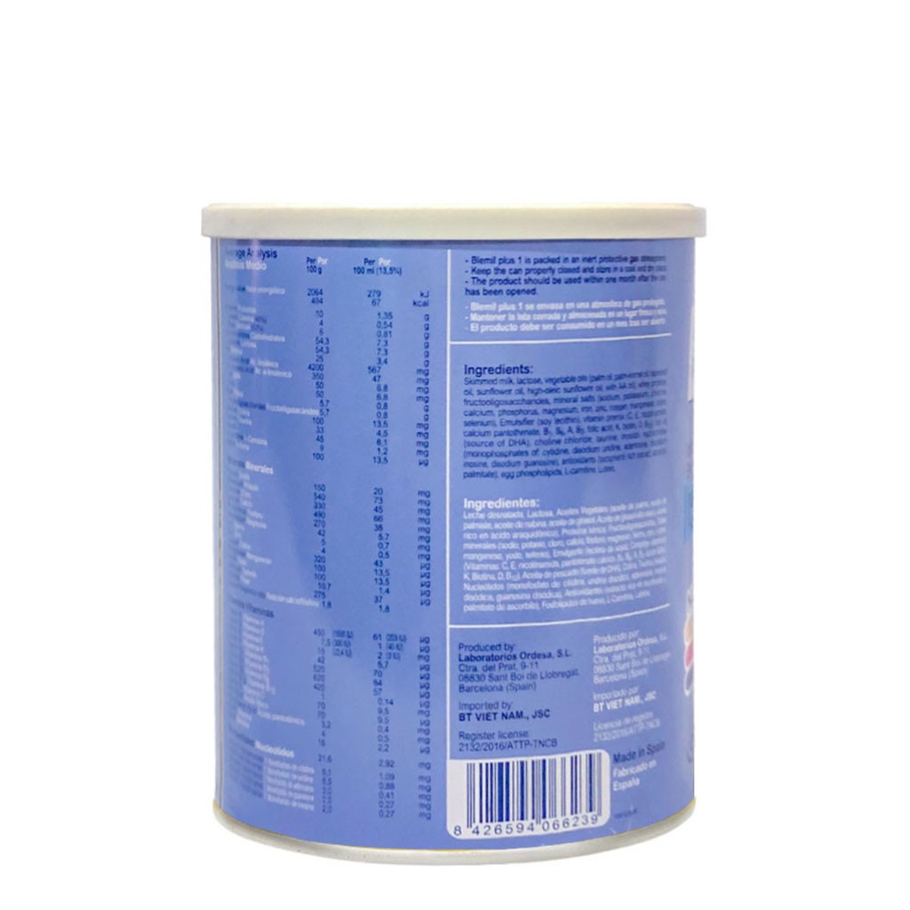[CHÍNH HÃNG] Sữa Bột Blemil Plus 1 - Hộp 400g