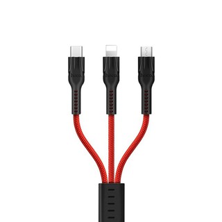 Cáp sạc đa năng Hoco U31 3 đầu Micro USB/Type-C/Lightning