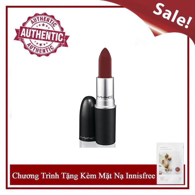 [Chính Hãng] Son MAC Full Size Bản Matte, Powder Kiss Tặng Kèm Mask