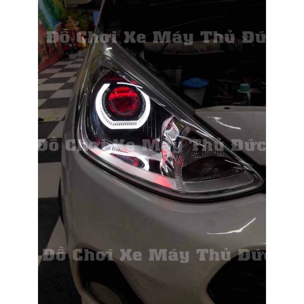 Vòng 3D - BMW Gắn Đèn Bi Cầu led titan back, Gắn Ô tô Xe Máy