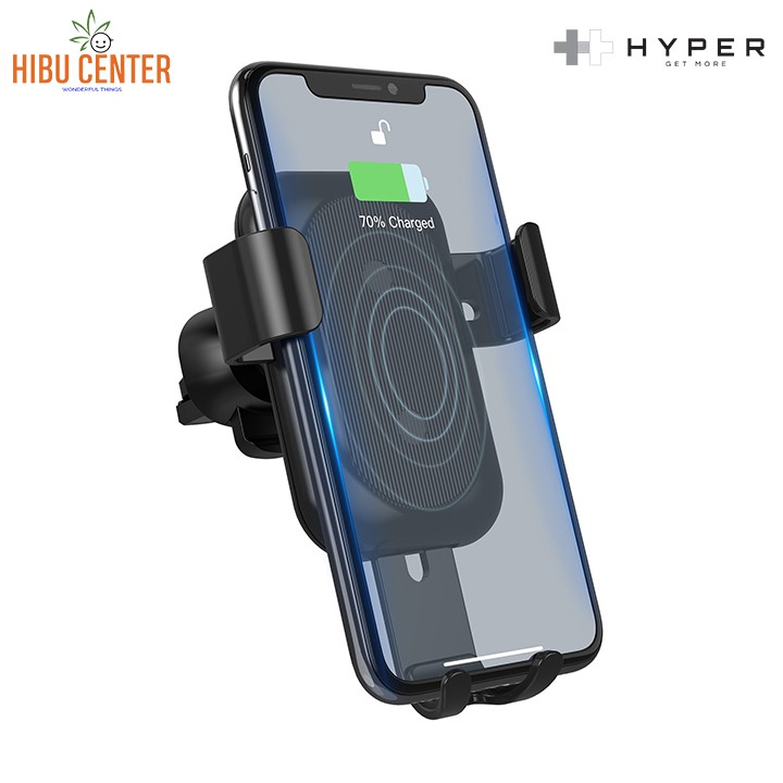 [Follower giảm 5%] Bộ Sạc Không Dây Trên Xe Hơi Hyperjuice 15W Car Charger (gồm chui sạc nhanh QC3.0 và cable đi kèm)