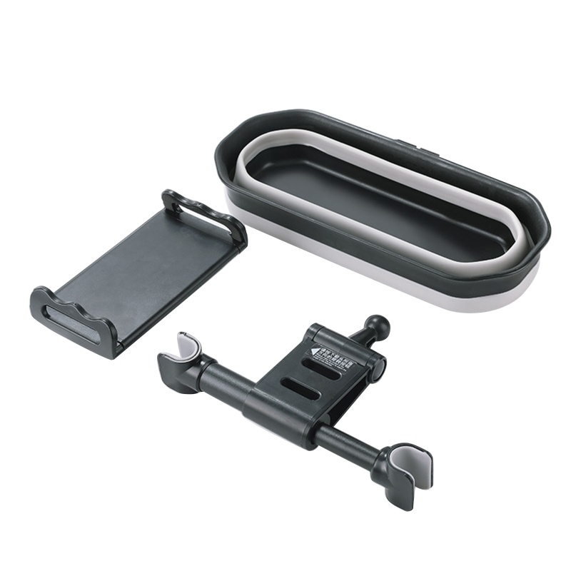 Giá Đỡ Điện Thoại / Máy Tính Bảng Gắn Sau Lưng Ghế Xe Hơi Kèm Hộp Đựng Sắp Xếp Gọn Gàng