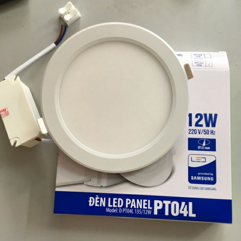 Đèn âm trần siêu mỏng panel 12W phi 135 RĐ