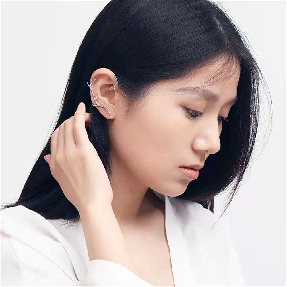 1 Khuyên Kẹp Vành Tai Không Xỏ Lỗ Hình Nhánh Cây