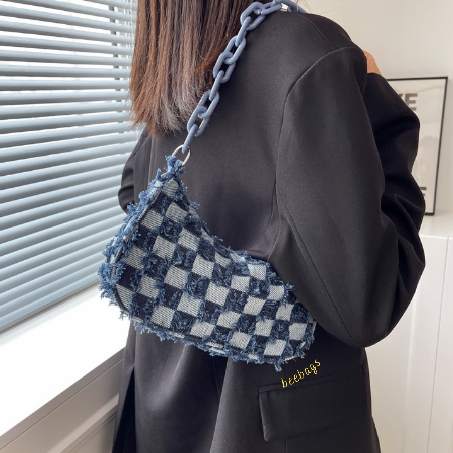 Túi Xách Vải Jean Caro Xinh Xắn Đi Chơi Dễ Phồi Đồ | TX25 | Túi Nữ Thời Trang Phong Cách Jean Tua Rua Độc Lạ Cá Tính