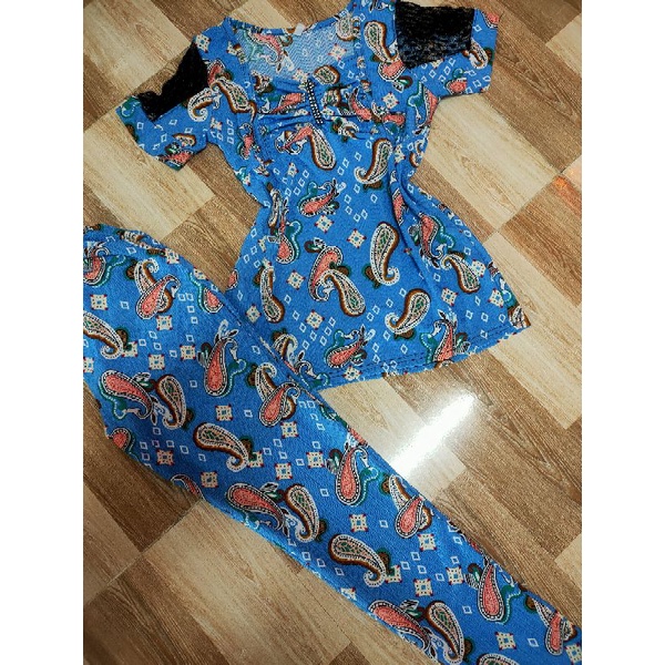 Bộ tay ngắn quần dài thun gân tầm ý