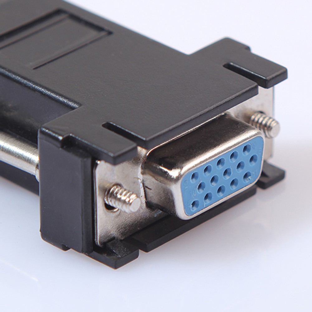 Đầu chuyển giắc VGA sang cổng RJ45/Đầu chuyển cổng VGA sang cổng RJ45