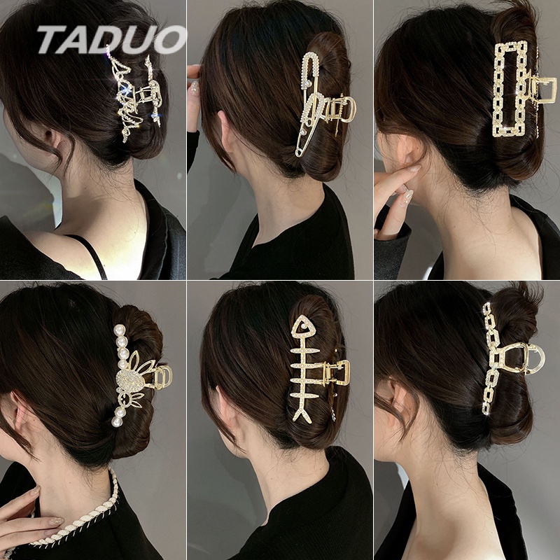 Kẹp càng cua đính đá/ngọc trai giả