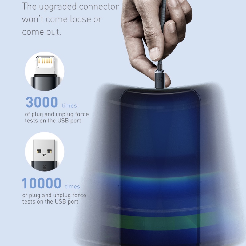 Cáp Sạc Nhanh Baseus 2.4A Cho iPad pro iPhone 13 pro