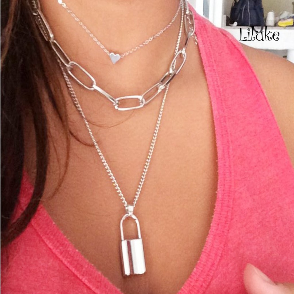 Vòng Cổ Choker Nhiều Lớp Cá Tính Cho Nữ