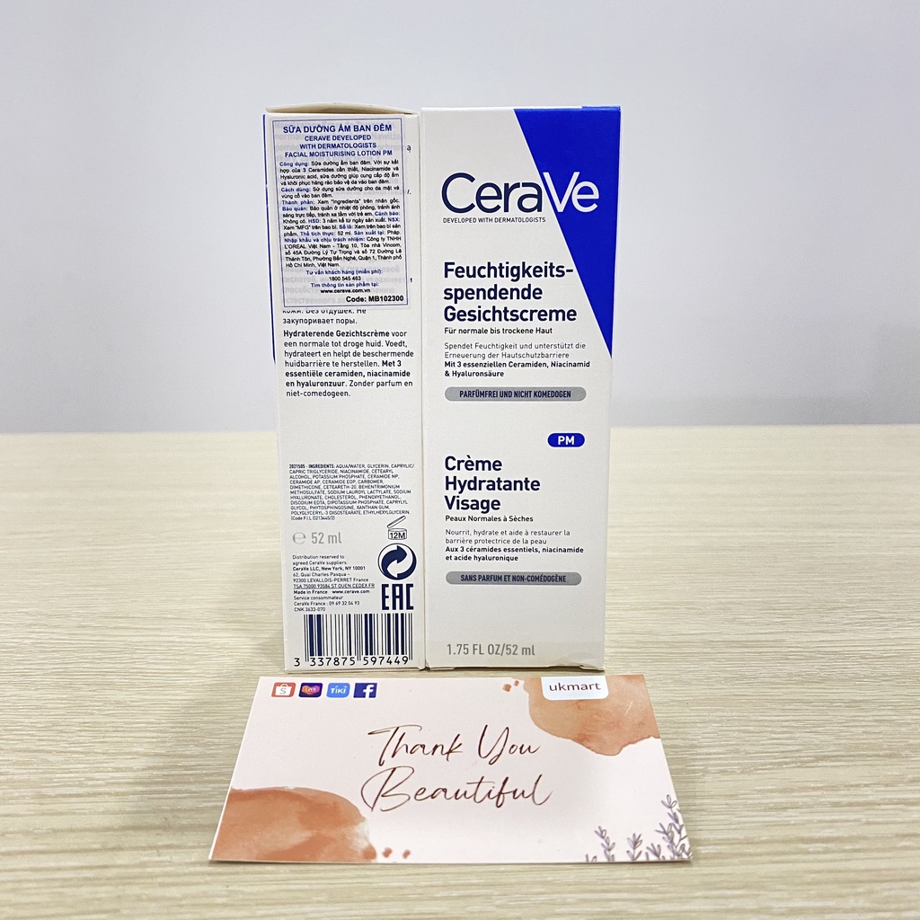 Kem Dưỡng Ẩm Cerave Moisturizing Cream/ Lotion Dành Cho Da Khô
