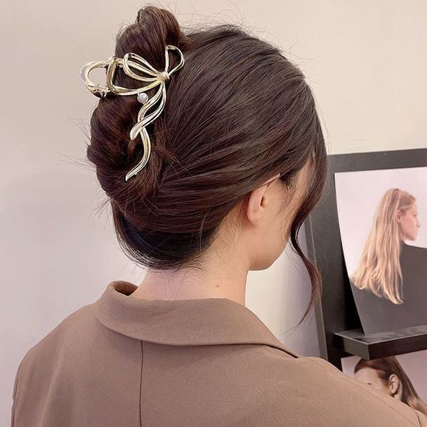 Kẹp Tóc Hợp Kim Màu Vàng / Bạc Phong Cách Hàn Quốc Thời Trang Mùa Hè Mới 2022