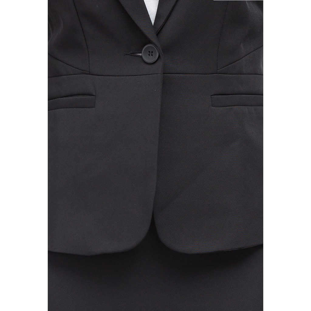 Bộ vest nữ Titishop ACC38 màu đen 1 nút | BigBuy360 - bigbuy360.vn