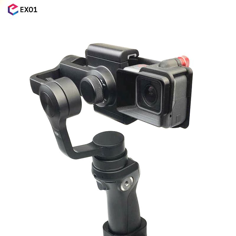 Adapter mount plate+Camera Sun Shade for DJI osmo mobile gimbal Zhiyun Smooth [EXO1]