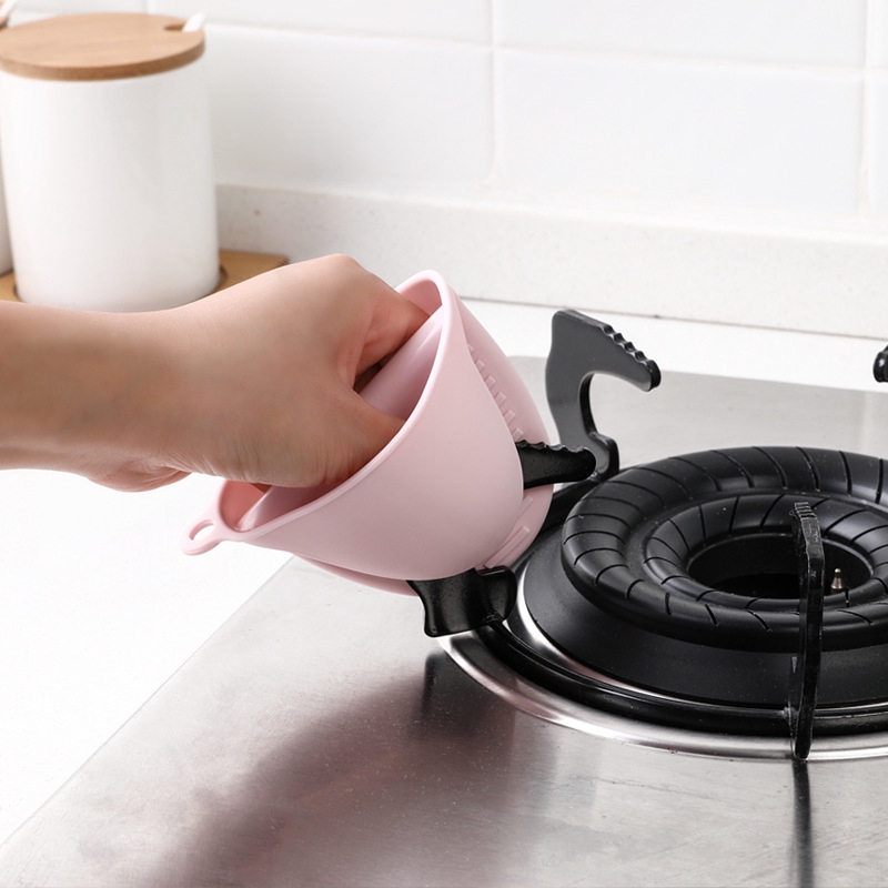 Kẹp bát khay cách nhiệt bếp khay kẹp khay nướng cách nhiệt lò nướng bao tay silicon dày chống bỏng.
