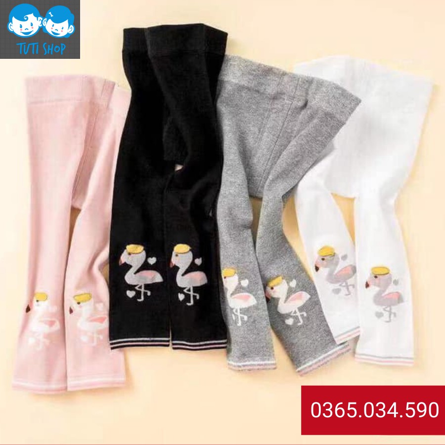 Quần Tất Len Legging Xuất Hàn Không Bàn Co Giãn, Mặc Mùa Thu Đông Siêu Cute Cho Bé Gái Từ 1 2 3 4 Tuổi