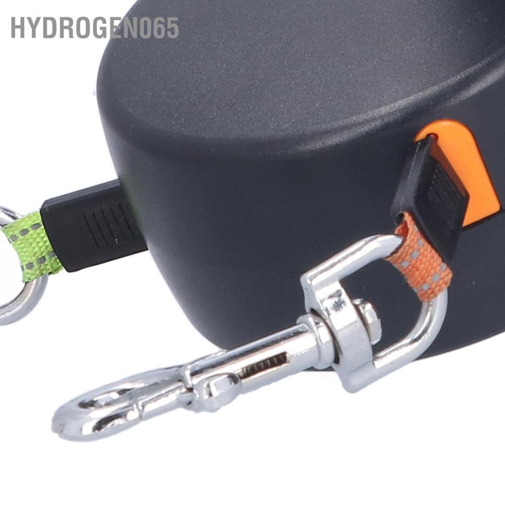 Dây xích tự động có thể thu vào cho thú cưng 1 Tow 2 chó đôi với đèn pin và dụng cụ phân phối túi Hydrogen065