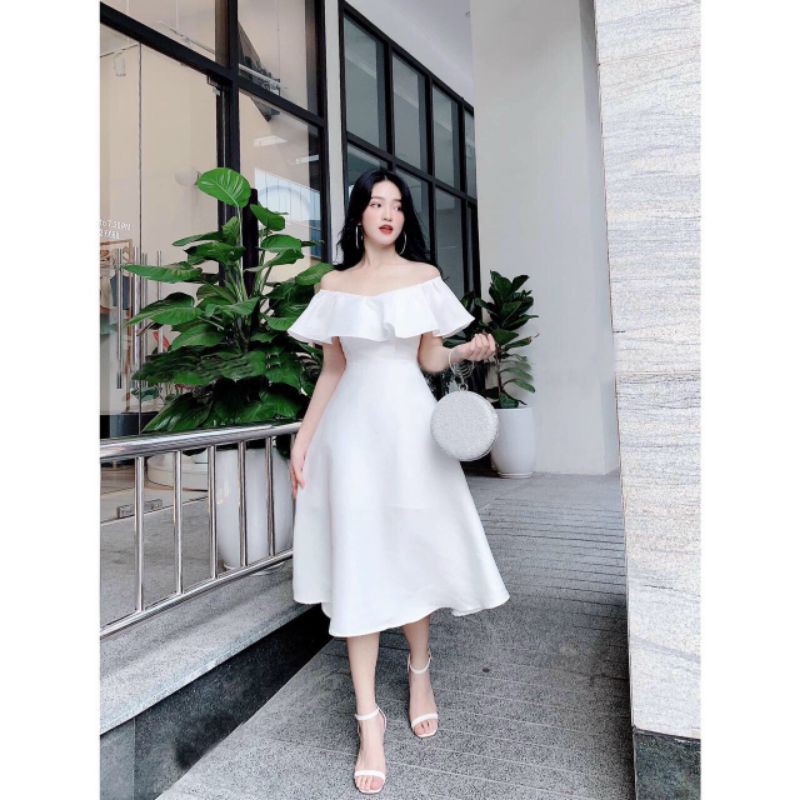 Đầm Dự Tiệc Trễ Vai Tiểu Thư MiLis MS1209