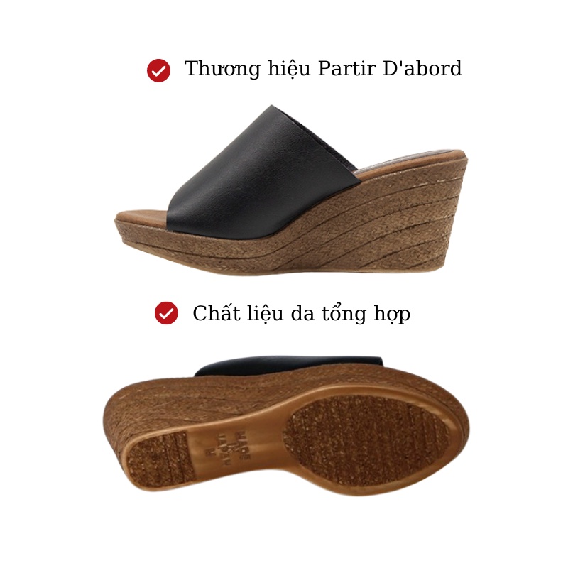 Dép đế xuồng nữ cao gót 8cm KOSU 92970 quai ngang siêu nhẹ chống thấm nước made in Japan