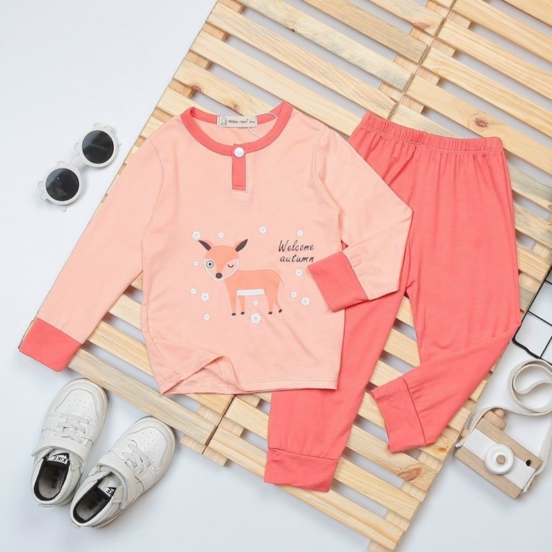 Bộ dài tay Minkymom thun lạnh chuẩn loại 1