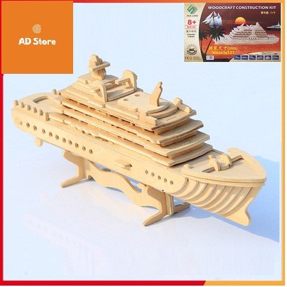 Đồ chơi lắp ghép gỗ 3D Du thuyền sang trọng