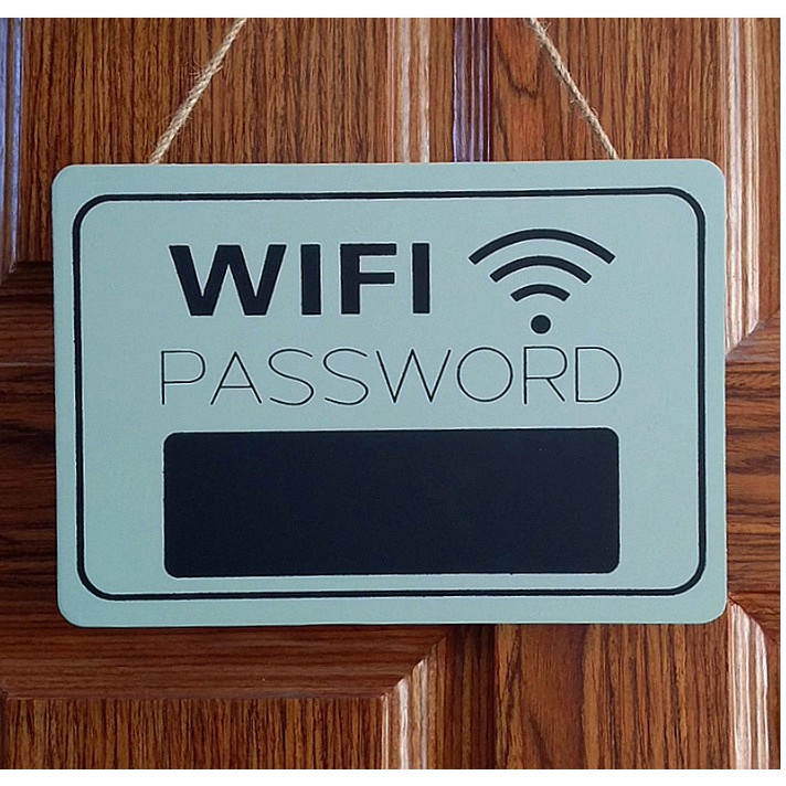 Bảng treo password wifi tiện lợi