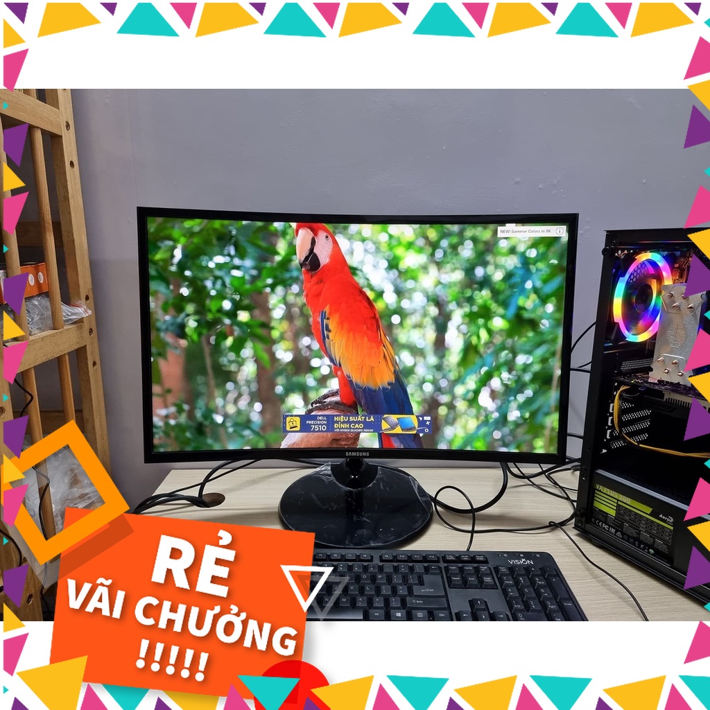 Màn Hình máy tính Cong Samsung F390 27in FREESYNC chính hãng qua sử dụng