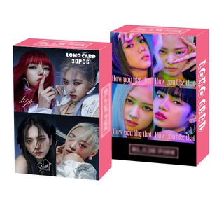 Lomo thẻ ảnh Blackpink How you like that hộp ảnh 30 tấm