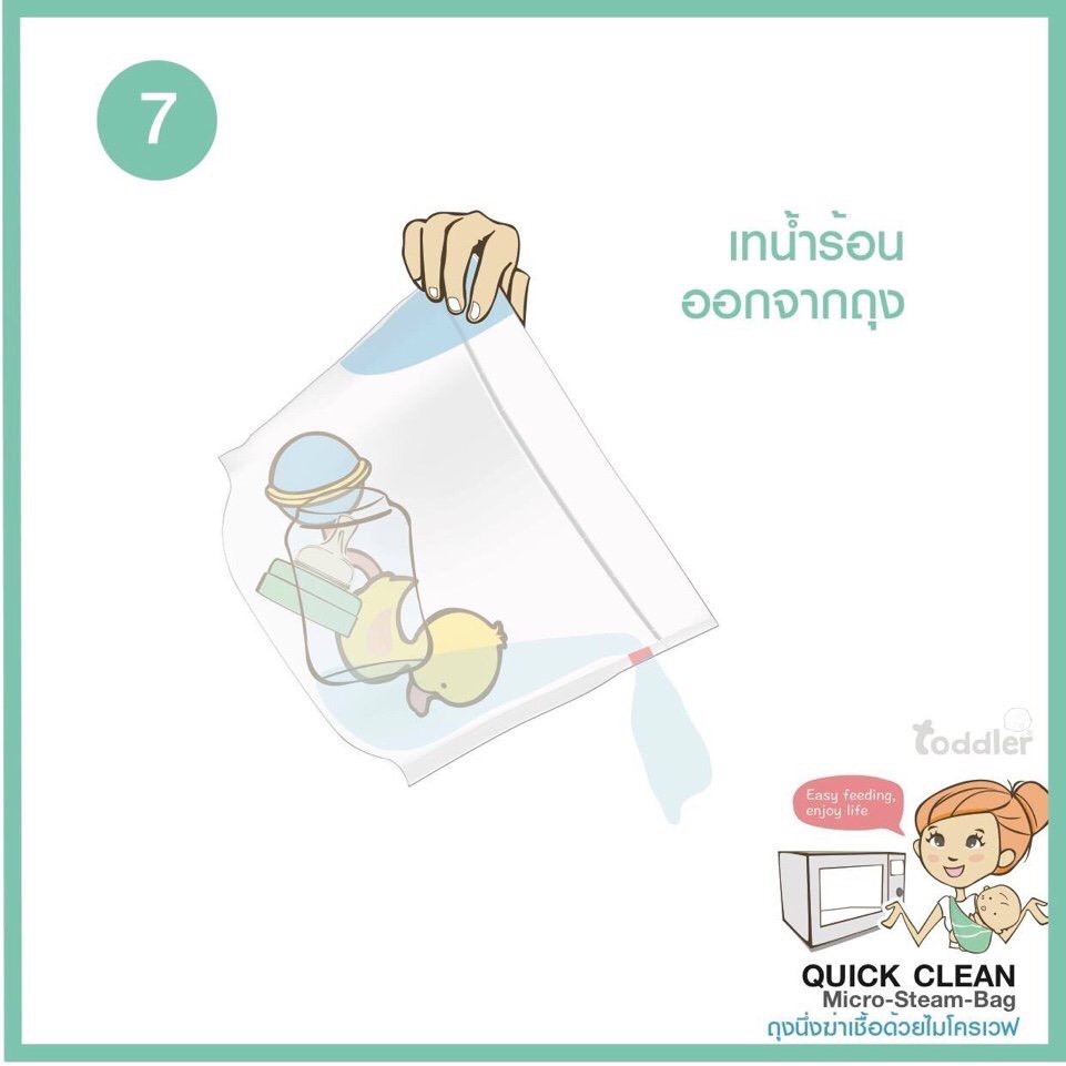 1 Túi tiệt trùng lò vi sóng Toddler ThaiLan