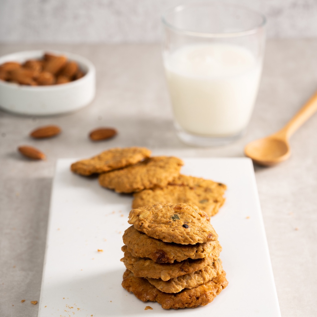 Bánh quy ăn kiêng Baker Baking cookies yến mạch không đường giảm cân dành cho người ăn kiêng, tiểu đường, eatclean 100g