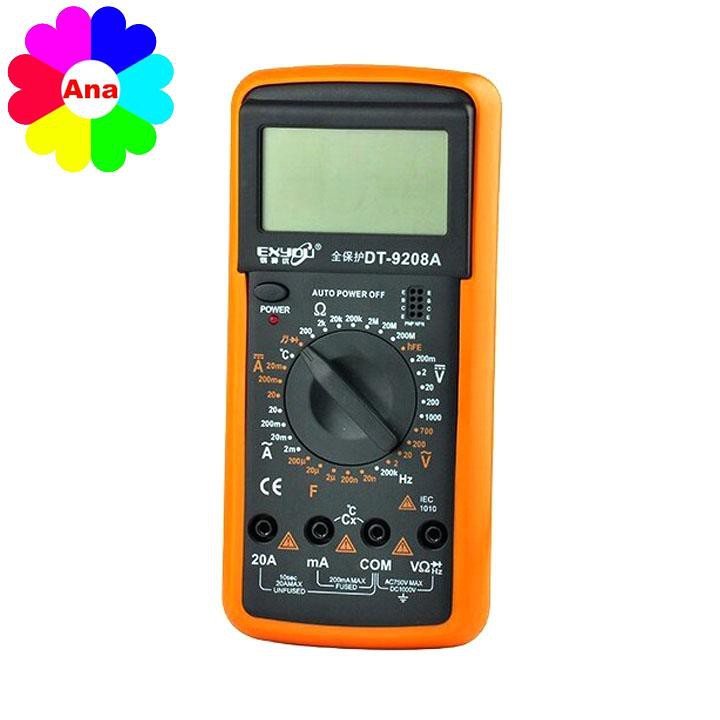 Đồng hồ đo điện vạn năng DT9208A màn hình LCD giá trị cơ bản