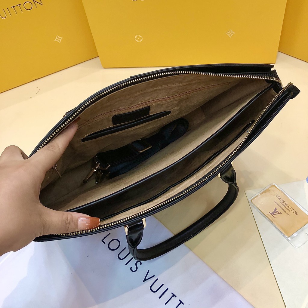 Cặp Laptop LV 38x29x6 da thật 100% CLV-05 | BigBuy360 - bigbuy360.vn