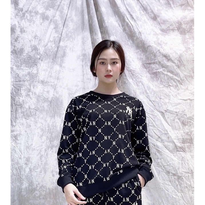 Áo Sweater NY Chất Nỉ Siêu Đẹp  MONOGRAM SƯEATSHIRT Áo thun unisex