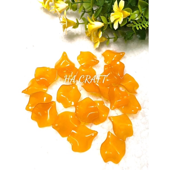 Cánh CONG NHỠ (cong vừa, cánh hoa hồng), vật liệu hoa đá pha lê Handmade