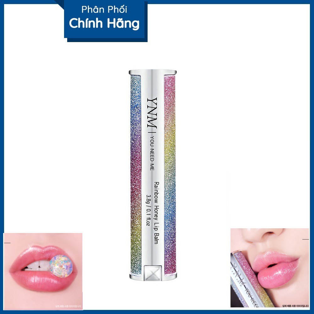 Son dưỡng cầu vồng YNM Rainbow Honey Lip đổi màu