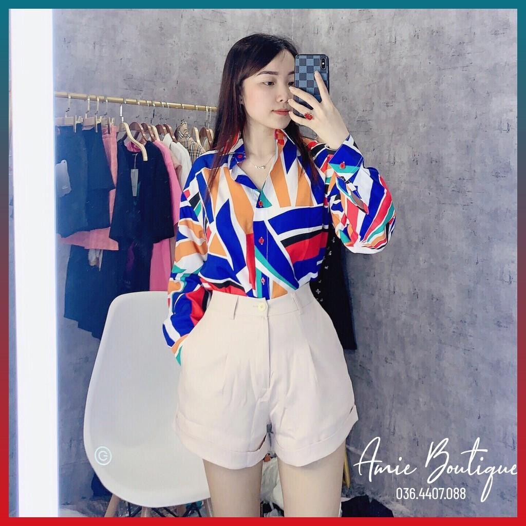 Set Sơ Mi Mix Quần Đùi Vải Thô Xin Xắn Ulzzang Tôn Dáng Sang Chảnh | BigBuy360 - bigbuy360.vn