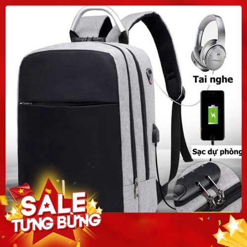 Balo Laptop Kojiba Mã Khóa Chống Trộm Chống Thấm Công Nghệ Cao BLLT01 - Hàng nhập khẩu