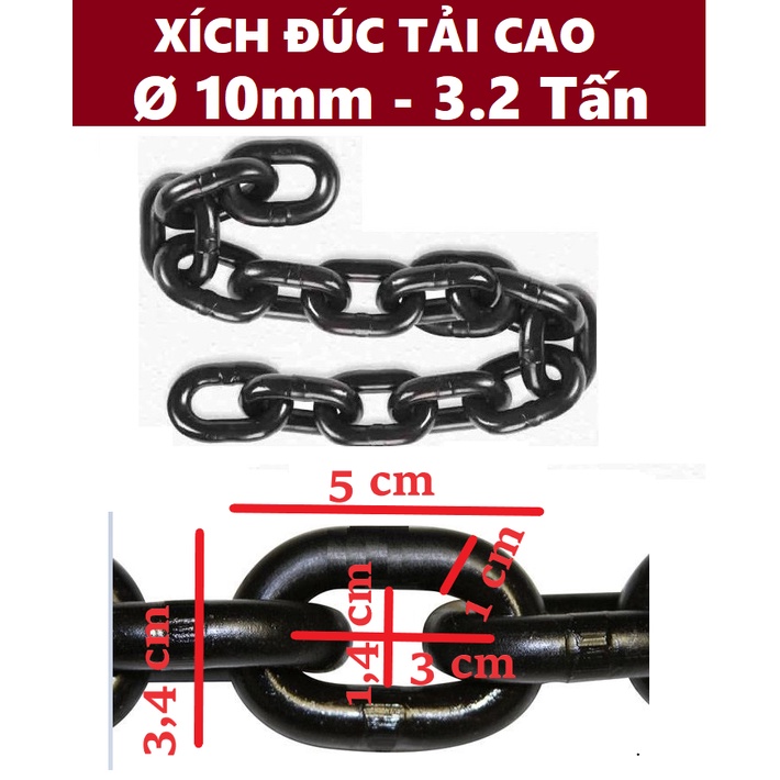 Dây xích đúc tải cao Ø