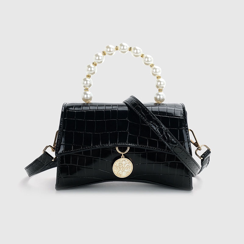 Túi xách tay đeo vai IELGY dáng vuông nhỏ da cá sấu thời trang đơn giản dành cho nữ