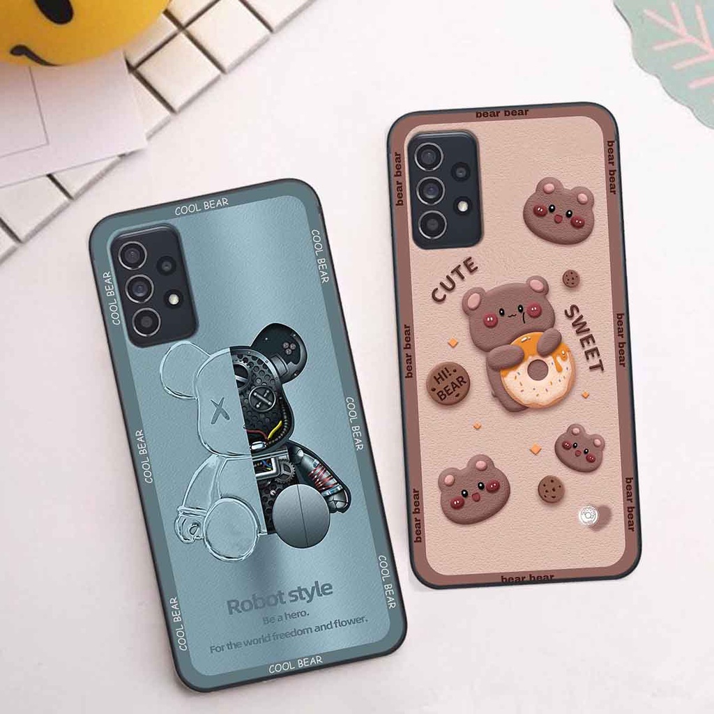 Ốp Samsung A32 / A52 / A72 bear brick, gấu đáng yêu, dễ thương