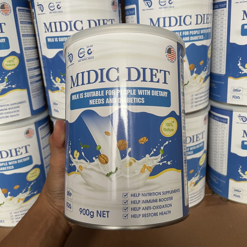 Sữa Tiểu Đường Midic Diet 900g - Sữa Hạt Dành Cho Tiểu Đường