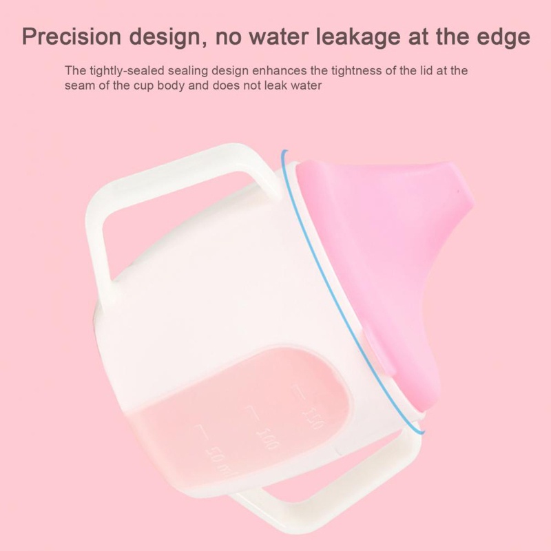 Bình Uống Nước Bằng Silicone Có Tay Cầm Và Ống Hút Dành Cho Bé Sơ Sinh