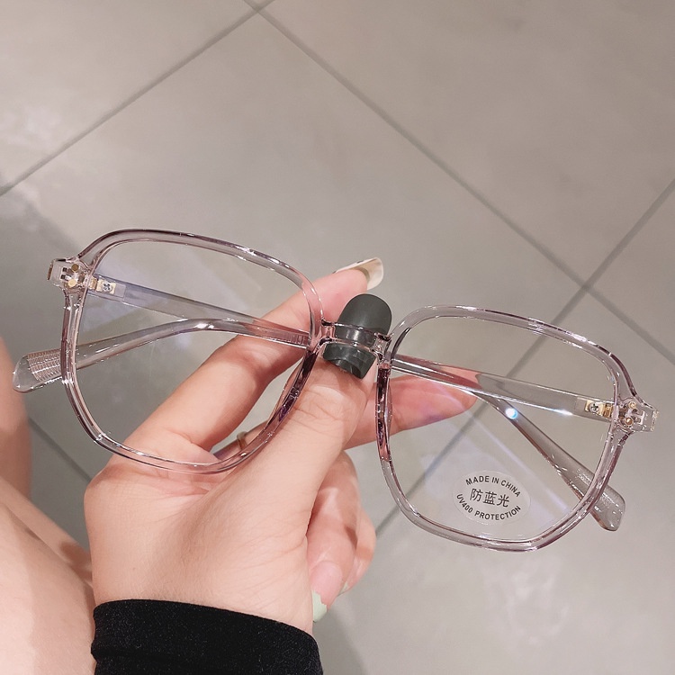 Kính cận gọng vuông VIENDO chống ánh sáng xanh tia uv kiểu Hàn Quốc thời trang cho nam nữ (cắt độ theo yêu cầu)