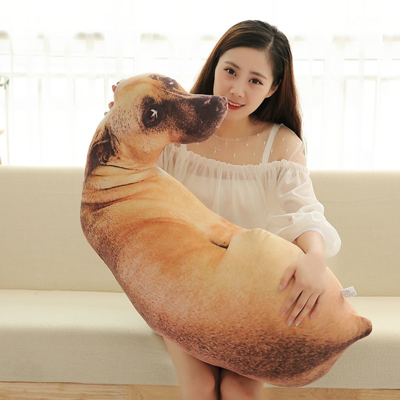 Gối Ngủ Giữ Ấm Hình Chú Chó Nhồi Bông Đáng Yêu