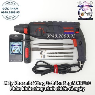 Máy khoan Bê Tông MAKUTE HD001 chuyên thợ công trình chiến cả ngày