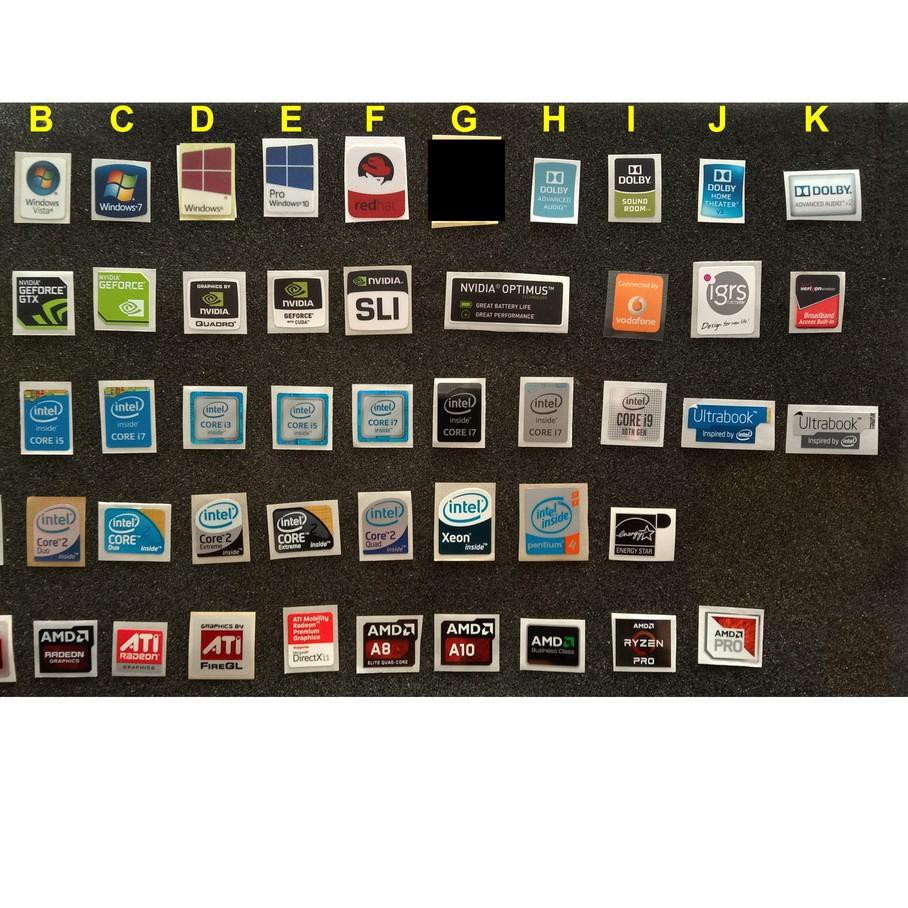 INTEL Miếng dán trang trí xe hơi in chữ Code-597 AMD Nvidia