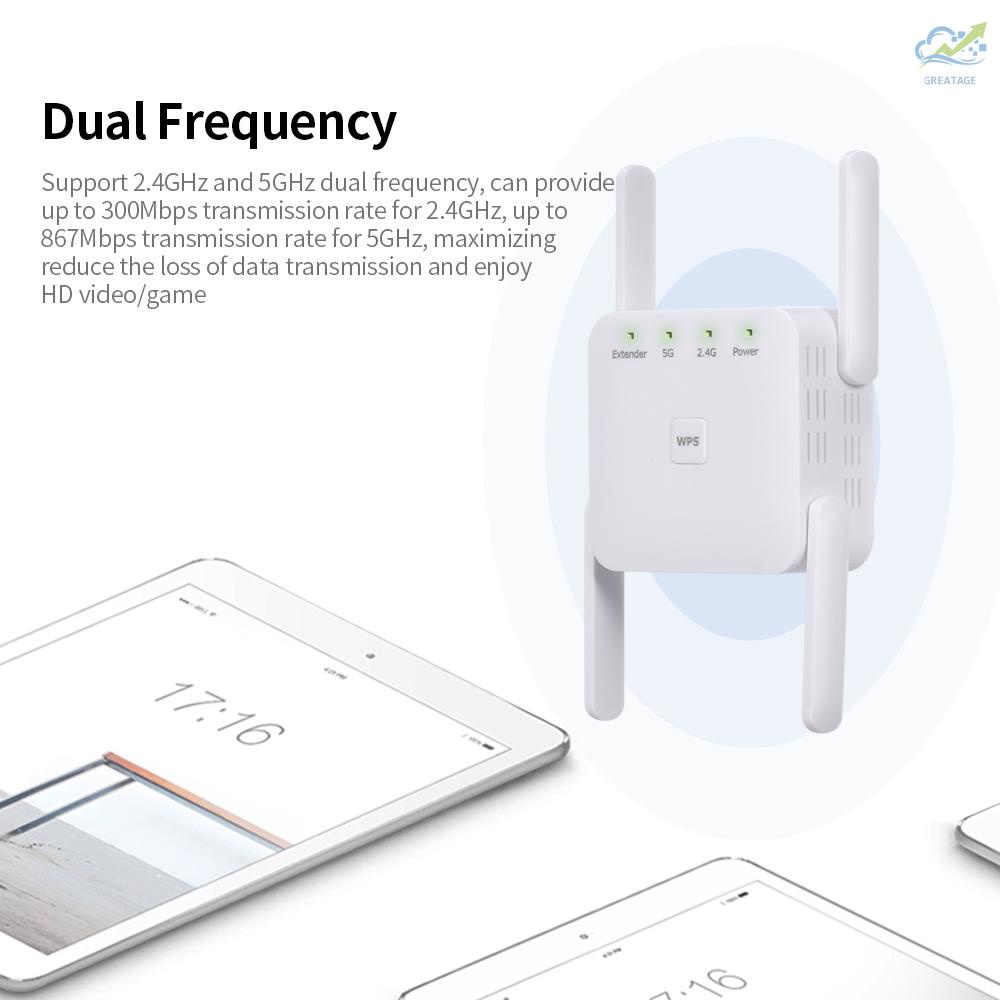 Mới Thiết Bị Khuếch Đại Tín Hiệu Wifi 1200mbps 2.4g 5g | BigBuy360 - bigbuy360.vn