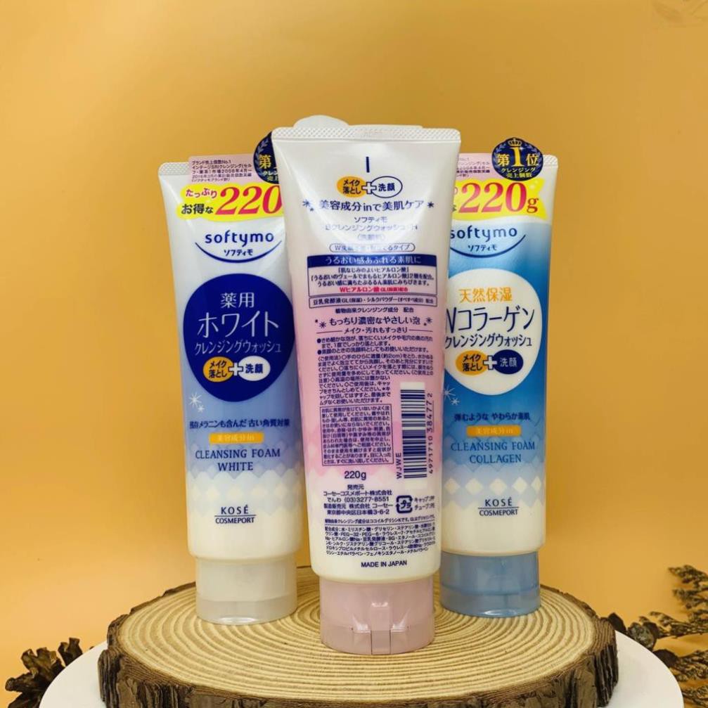 Sữa rửa mặt KOSE Softymo sữa rửa mặt Collagen White Hyaluronic Acid 220 | BigBuy360 - bigbuy360.vn