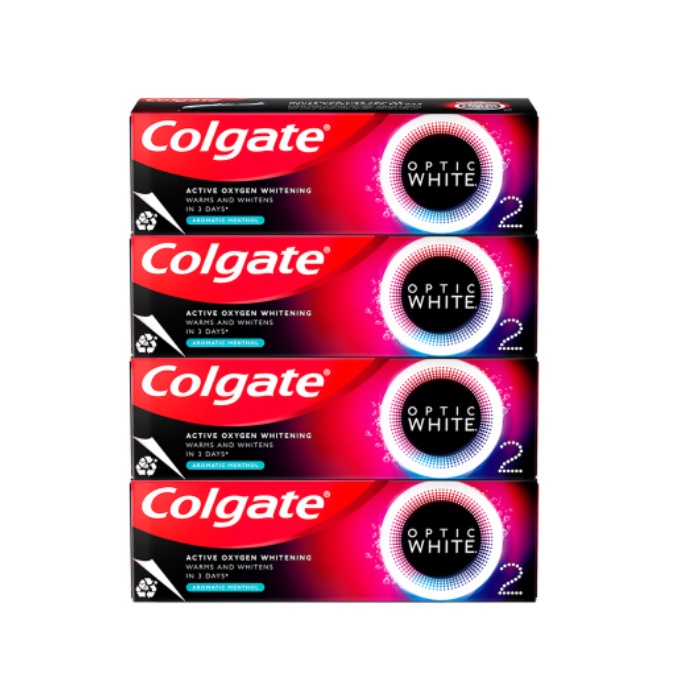 Kem đánh răng Colgate Optic White O2 85g trắng răng đột phá hơi thở thơm mát - Shop Viloet